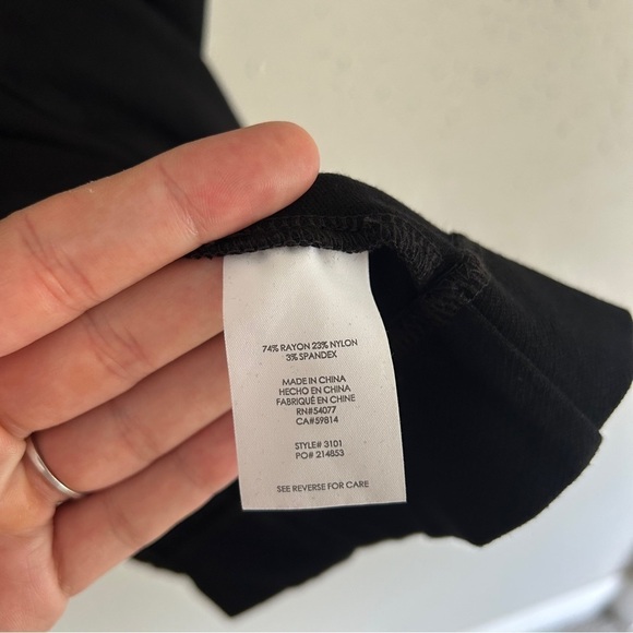 Cabi Black Mini Midi Dress Formal Bodycon Office 12 Classic Neutral Basic - Picture 4 of 7